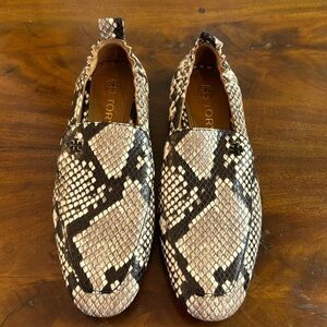 NEW!! Tory Burch Shoes | Tory Burch Kira Snake Embossed Leather Stretch loafer